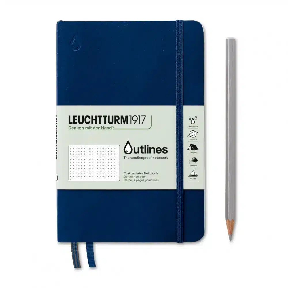 miniart-leuchtturm1917-outlines-notebook-pontozott-lapos-b6---signal-orange LEUCHTTURM1917 Outlines B6+ pontozott notebook