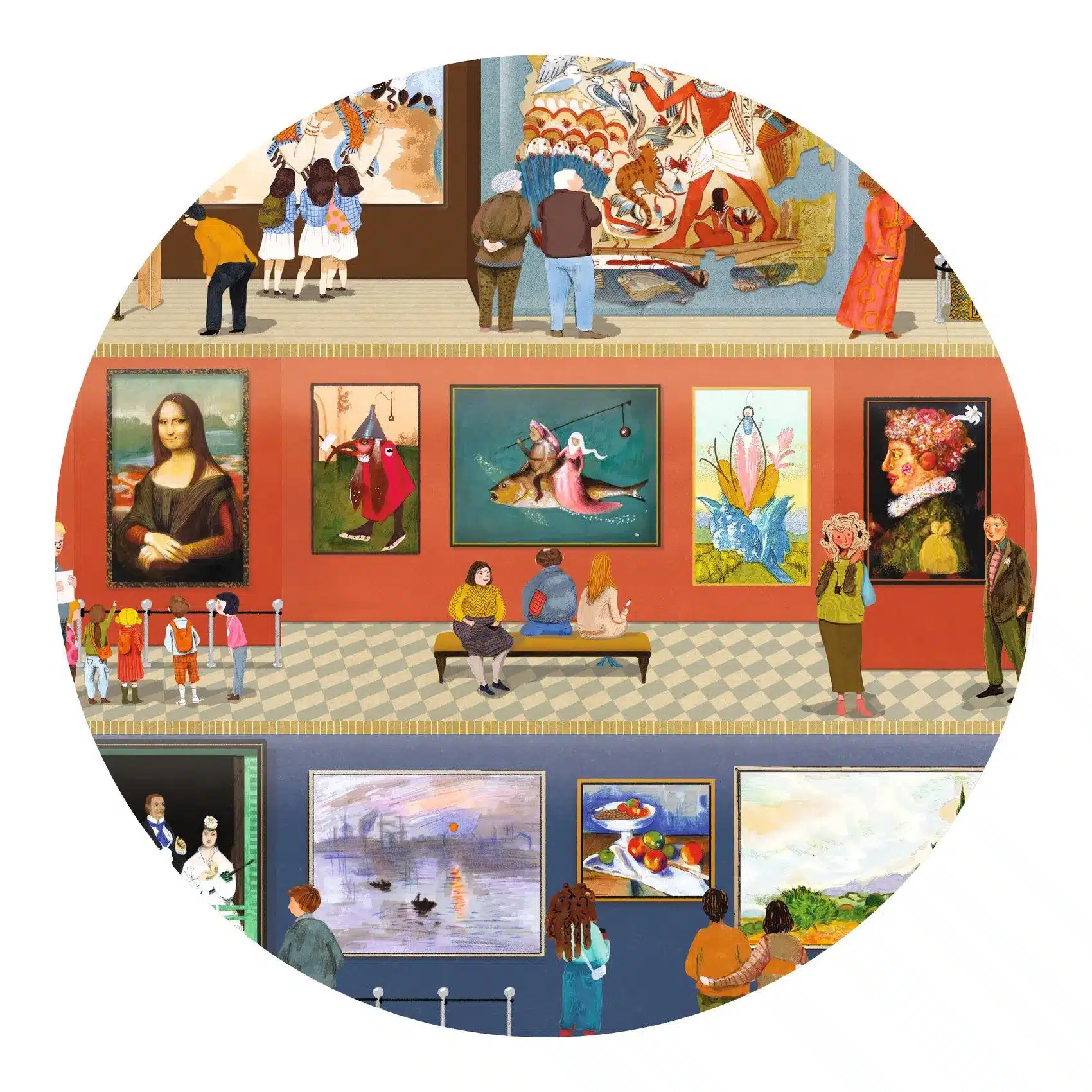 miniart-megfigyelteto-puzzle-a-muzeumban-500-db-os-at-the-museum-booklet-dj07415-c2 Djeco Megfigyeltető puzzle - A múzeumban, 500 db-os - At the Museum + booklet