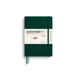 LEUCHTTURM1917 határidőnapló 2027 A5 heti beosztású naptár, Forest Green