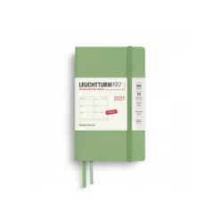LEUCHTTURM1917 határidőnapló 2027 A6 heti beosztású naptár, Sage