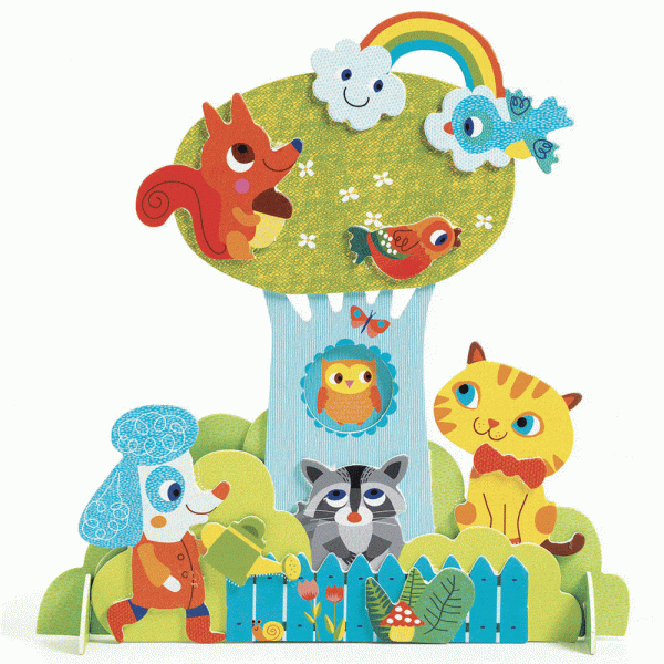 Kollázs műhely - Ragasztgatás 3D-ben - Garden pals djeco miniart
